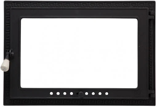 Ușă de Șemineu cu Geam EvoTools - 660 x 455 mm, Montaj 585 x 380 mm, Prindere cu Cleme