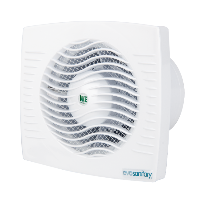 Ventilator Baie AR 2001 Ø 100 mm - 13 W, Evacuare Vapori și Umiditate, Montaj Perete sau Tavan