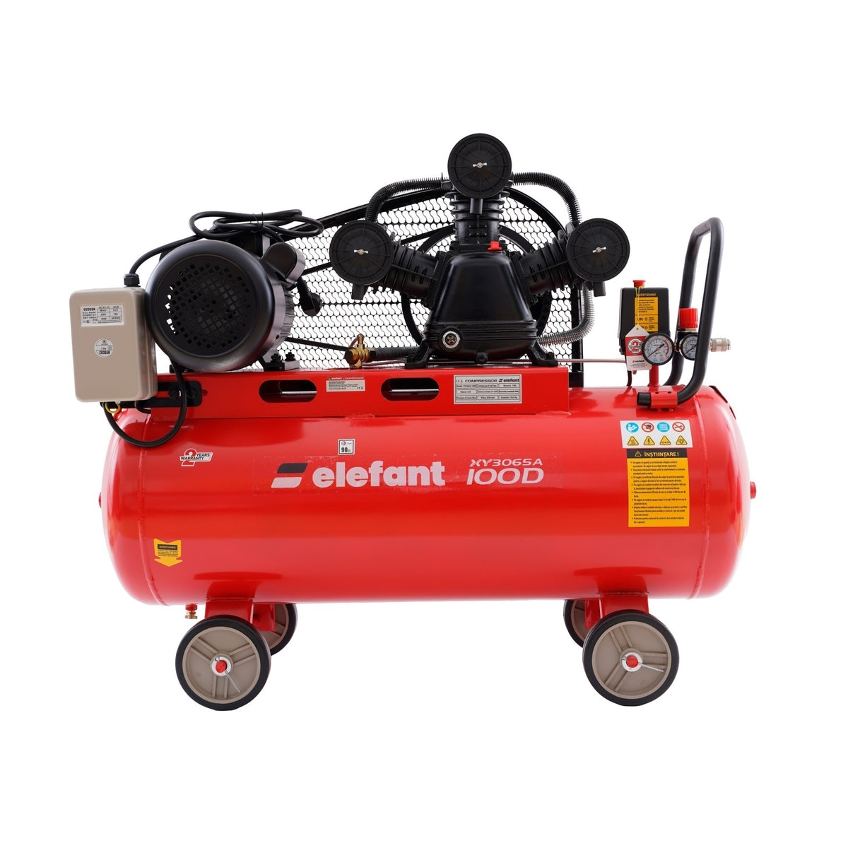 XY3065A-100D Compresor aer 100L ELEFANT 4CP, 8 bar