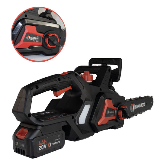 Drujbă cu Acumulator Yamamoto YM.126 - 20 V, Tăiere Lemn, Ergonomică, Fără Cablu